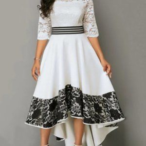 Midi Dress White